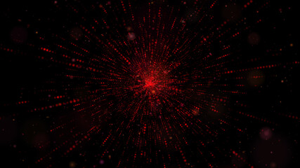 3d rendering technology digital particle cyberspace abstract background