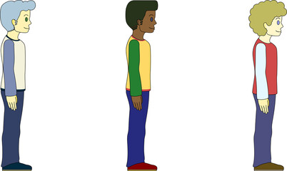 ソーシャルディスタンス（男性外国人）