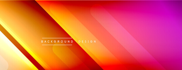 Dynamic lines abstract background. 3D shadow effects and fluid gradients. Modern overlapping forms