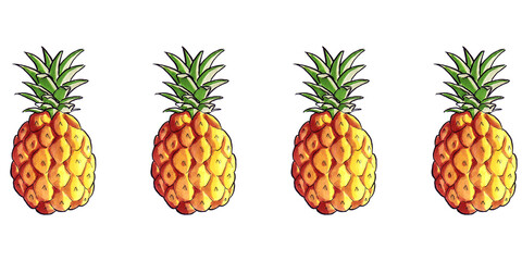 Line composition pineapple