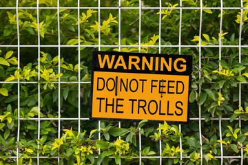 Warning, Don't feed the trolls