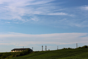 landscape with clouds