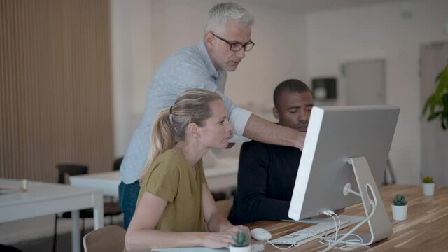 Business people in a marketing training course