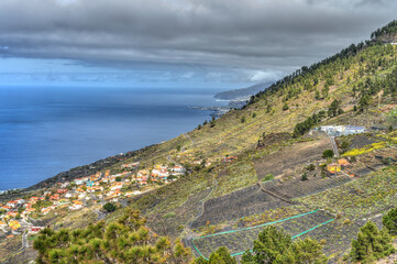 Fototapeta na wymiar San Antonio Volcano, La Palma, HDR Image