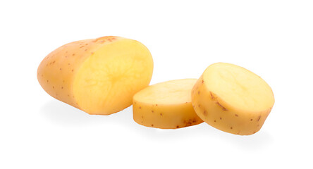 Potato isolated on white backgroun