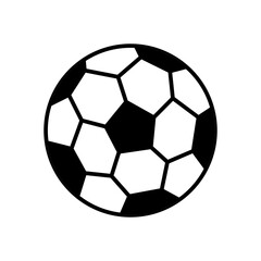 Soccer ball, simple style, icon. Vector illustration isolated on white background