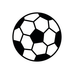Fototapeta premium Soccer ball, simple style, icon. Vector illustration isolated on white background