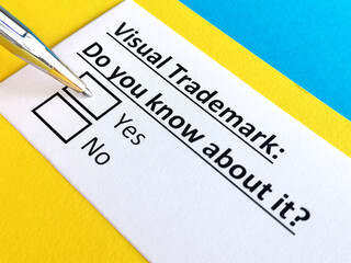 One person is answering question about visual trademark.