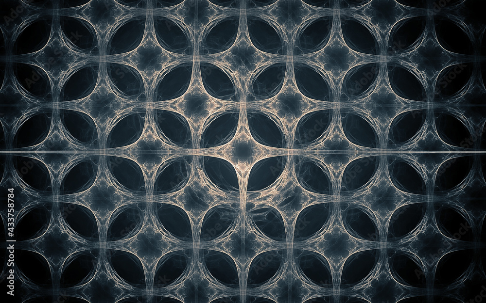 Fototapete abstract illustration background image patterns in the form of lines and geometric shapes intersecti