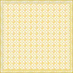 Pattern of hijab motif design with abstract foliage design. Silk scarf pattern vector design inspiration