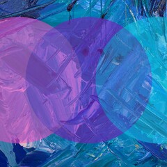 colorful shapes circles abstract design illustration