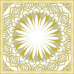 Design of hijab or scarf motifs with abstract patterns. can be used also for other fabric 