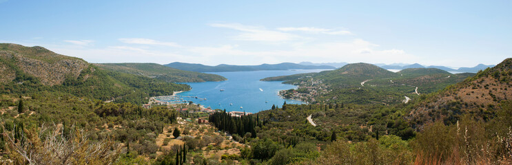 Fototapeta na wymiar Panoramic View of Slano, Croatia
