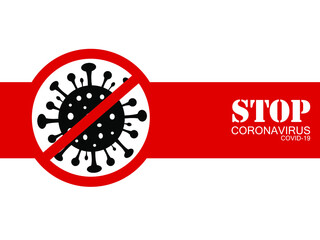 Coronavirus COVID-19 infection and copy space. background vector illustration