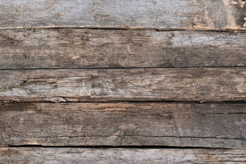 Old gray wood planks texture background. Top view.