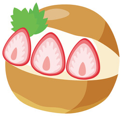 イチゴのマリトッツォ