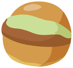 ピスタチオとチョコクリームのマリトッツォ