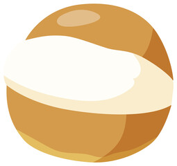 クリームたっぷりマリトッツォ