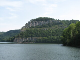 lake and mountains