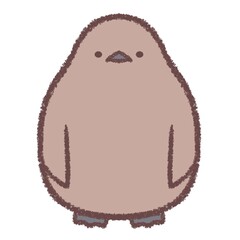 キングペンギンのヒナ