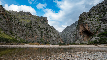Sa Calobra auf Mallorca im Tramuntana Gebirge / Torrent de Pareis
