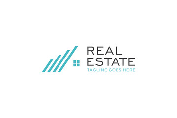 Real Estate Logo. Construction Architecture Building Logo Design Template Element.