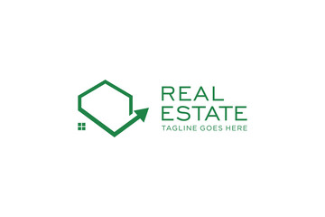 Real Estate Logo. Construction Architecture Building Logo Design Template Element.
