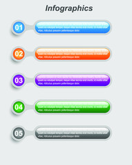 Obraz premium Infographics banners for web layout.