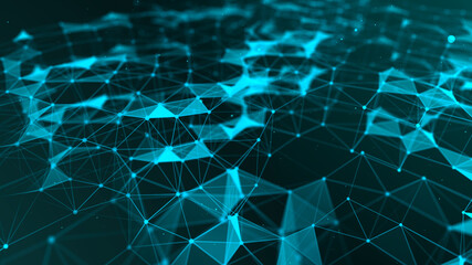 Technology background. Big data. Digital ilustration. 3D rendering.