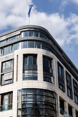 Fototapeta premium the beautiful architecture in the german city hamburg photographed by day