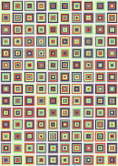 Abstract Geometric Pattern generative computational art illustration