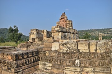 Fototapeta premium ancient hindu and jain temple remains in Alwar,rajasthan,india,asia