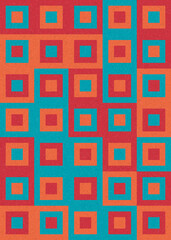Abstract Geometric Pattern generative computational art illustration