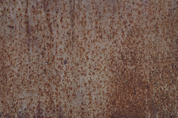 Metal rusted background. Metal rust texture. Erosion metal. Scratched and dirty texture on outdoor rusted metal wall.