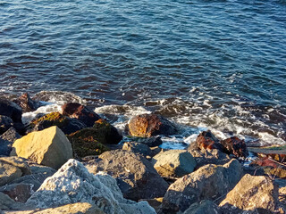 rocks and sea