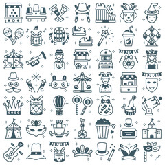 Carnival Semi Gray 49 icon set