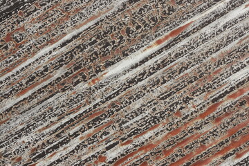 錆びたトタンの壁
