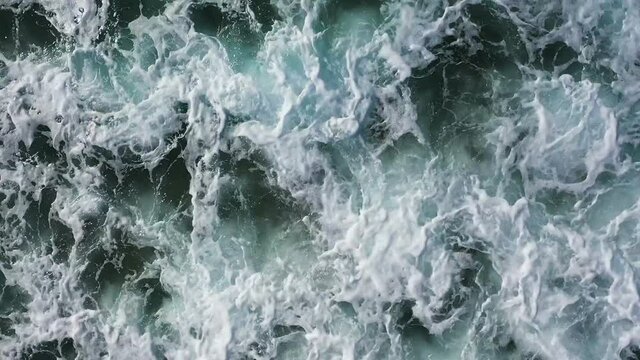 Waves in the ocean from above