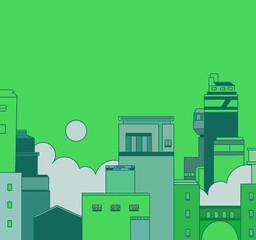 Fototapeta premium illustration of a city