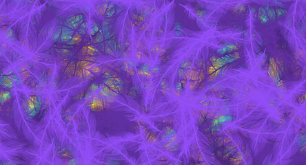 random spread abstract feathers, abstract neural type background 
