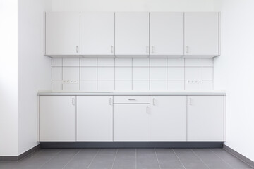 Fitted kitchen white furniture