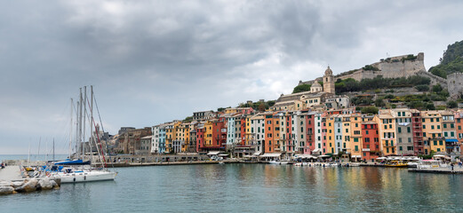Fototapeta na wymiar Fisherman town of Portovenere, Cinque Terre Liguria, Italy