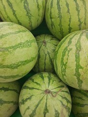 watermelons on market