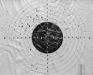 Black and white target