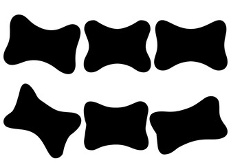 Car pillows in a set. Vector image.