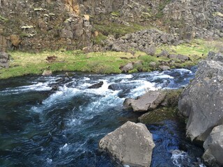 river in the mountains