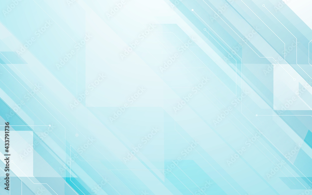 Leinwandbilder Abstract blue and white color in circuit board high-tech digital technology to connect. Vector illustration