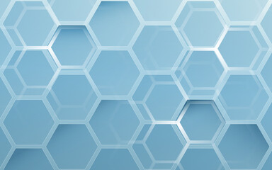 Abstract blue geometric hexagon background. Technology digital hi tech with healthcare concept background. Vector illustration