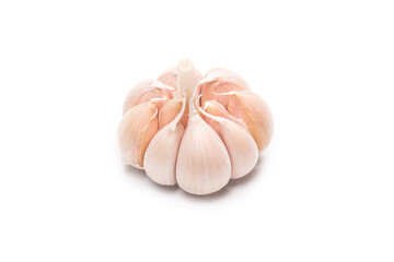 Garlic isolated on a white background.
