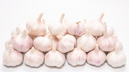 Garlic isolated on a white background.